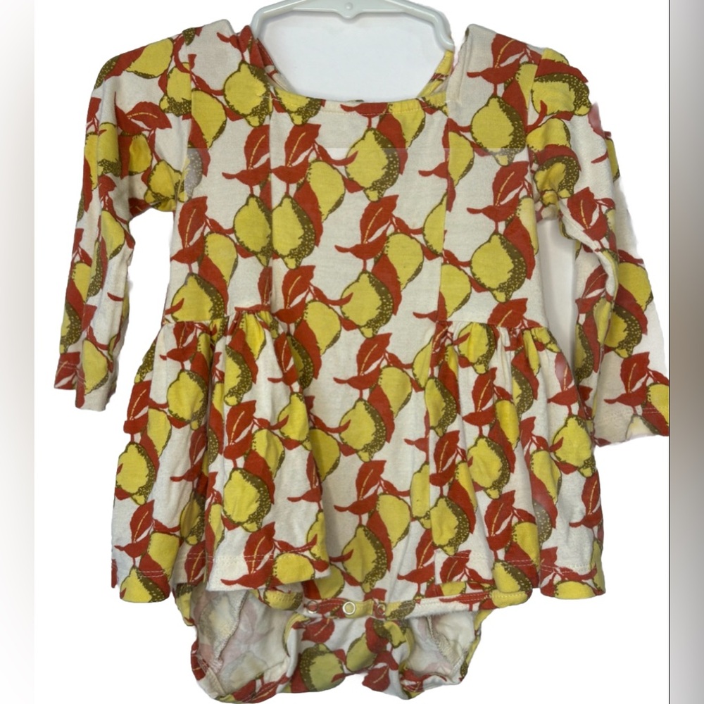 kate quinn long sleeve bamboo lemon bubble 12-18m